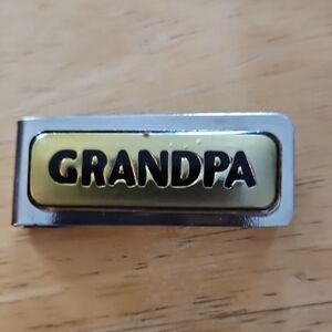 Source Unknown Gold and Silver Grandpa Money Clip